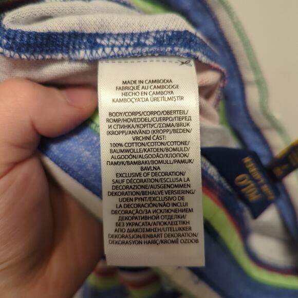 NWT Polo Ralph Lauren Boys Striped Mesh Pull On Shorts Sz Small - Picture 2 of 5